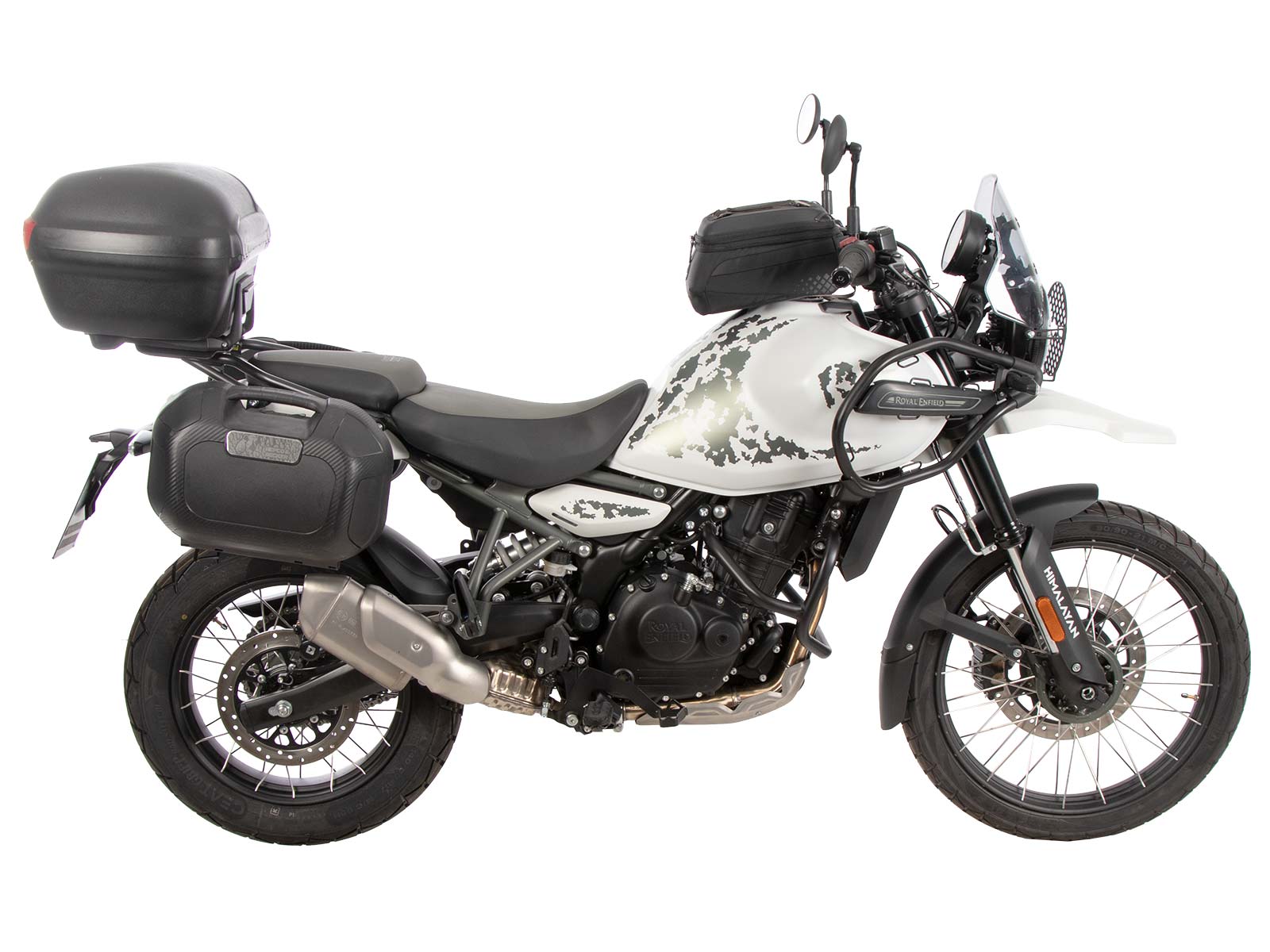 Alurack top case carrier black on original luggage rack for Royal Enfield Himalayan 450 (24-)