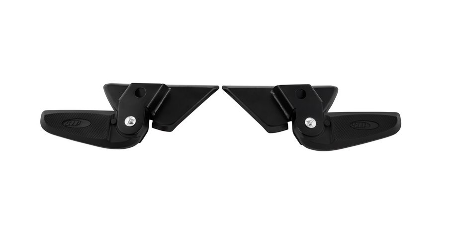 Footrests right and left for Vespa LX /LXV /S 50-150cc, black / black