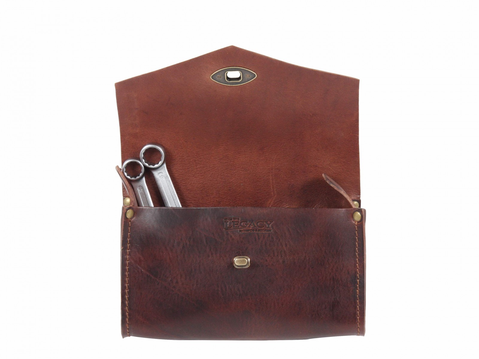 LEGACY leather tool bag brown 2.5L Hepco & Becker