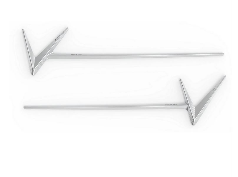 RIZOMA side cover lettering for Vespa Primavera/Sprint/Elettrica, silver
