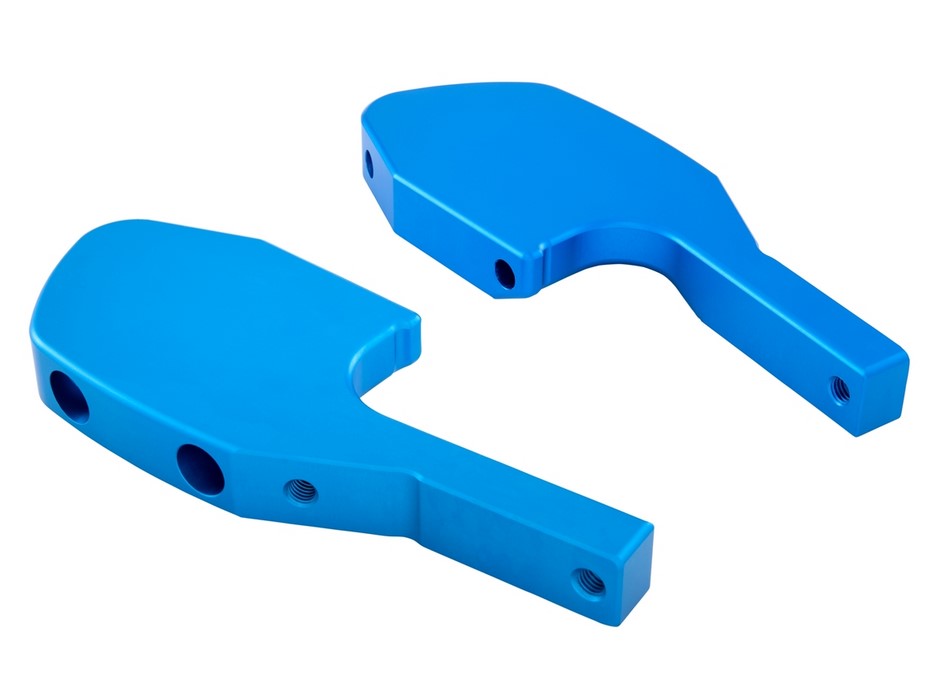 Footrest adapter pillion for Vespa GTS/GTS Super/GTV/GT 60/GT/GT L 125-300ccm, blue matt