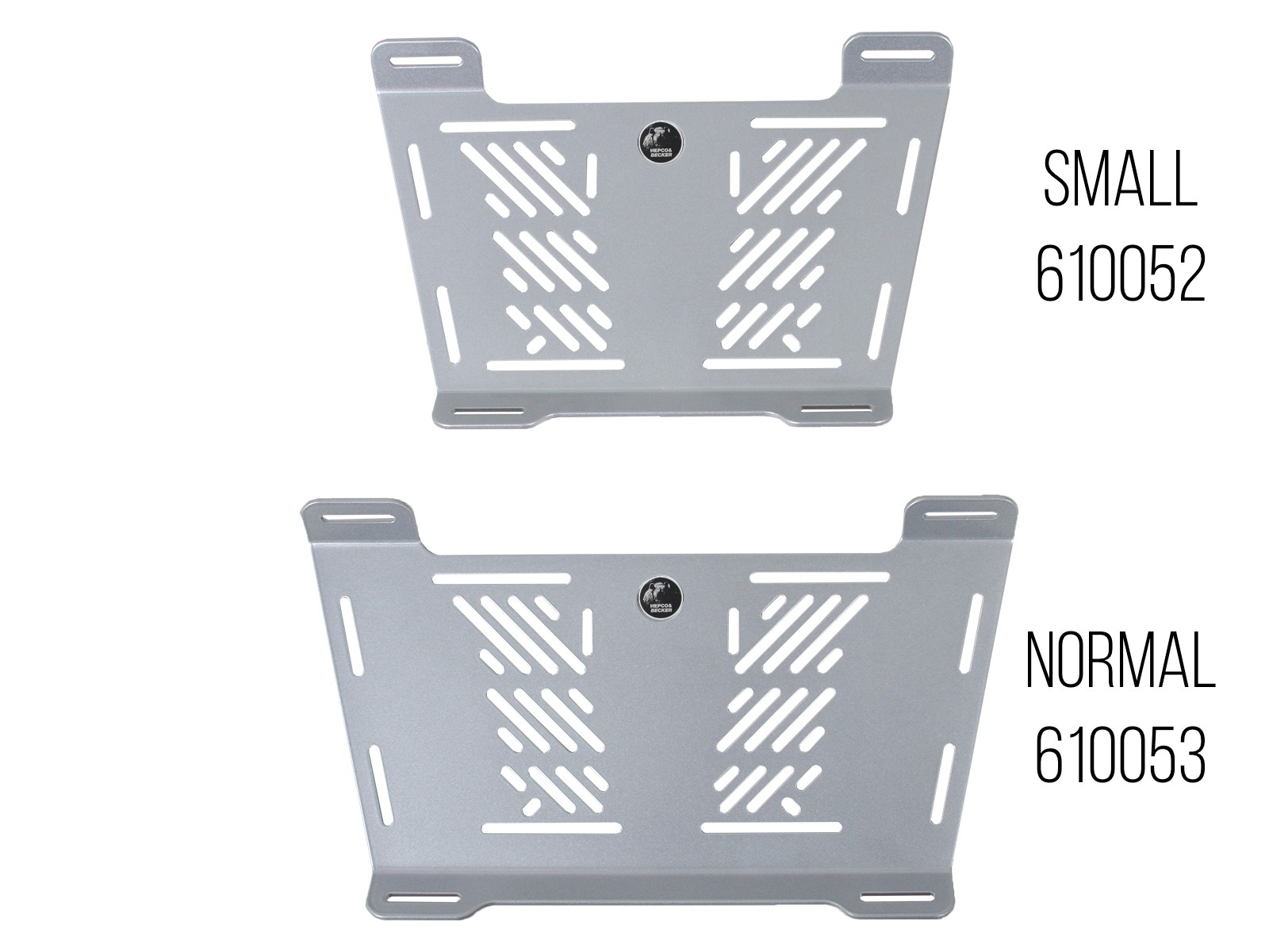 Universal widening SMALL for mounting on existing third-party carriers, silver original Hepco & Becke