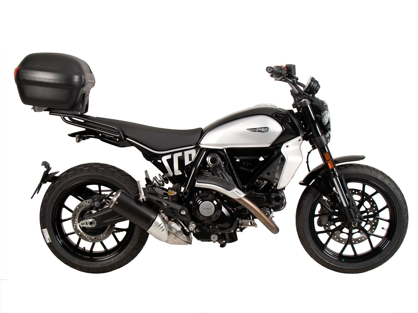 Alurack top case carrier black for Ducati Scrambler 800 Icon (23-) Hepco & Becker