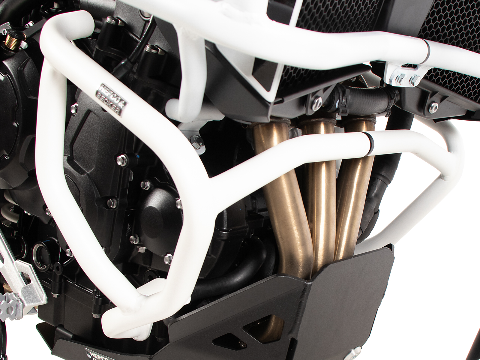 Engine guard white for Triumph Tiger 900 Rally Pro (24-) Hepco & Becker