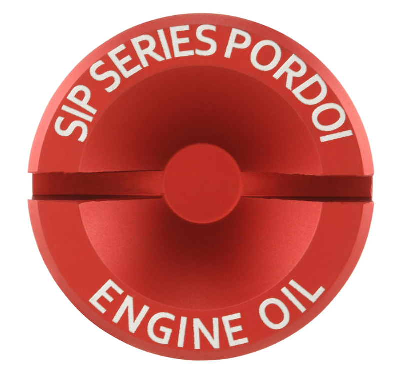Oil filler plug engine oil for Vespa LX/S 3V i.e. 125-150ccm 4T AC, red matt