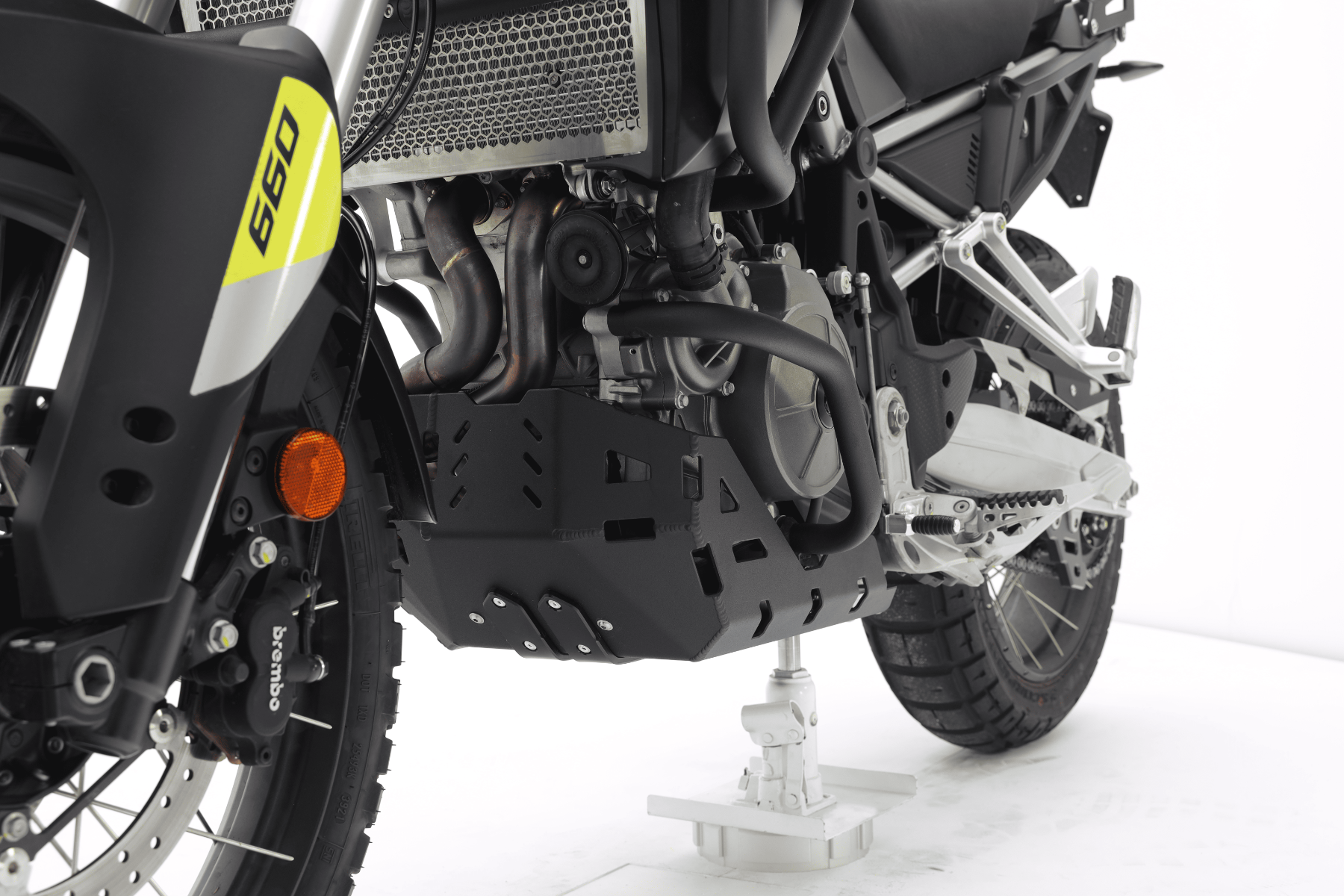 Aluminum engine guard black for Aprilia Tuareg 660