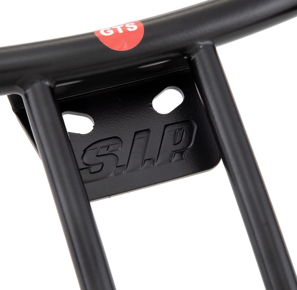 Luggage rack / pillion grab rail rear 70s for Vespa GTS/GTV/GT 125-300cc 4T LC, black glossy