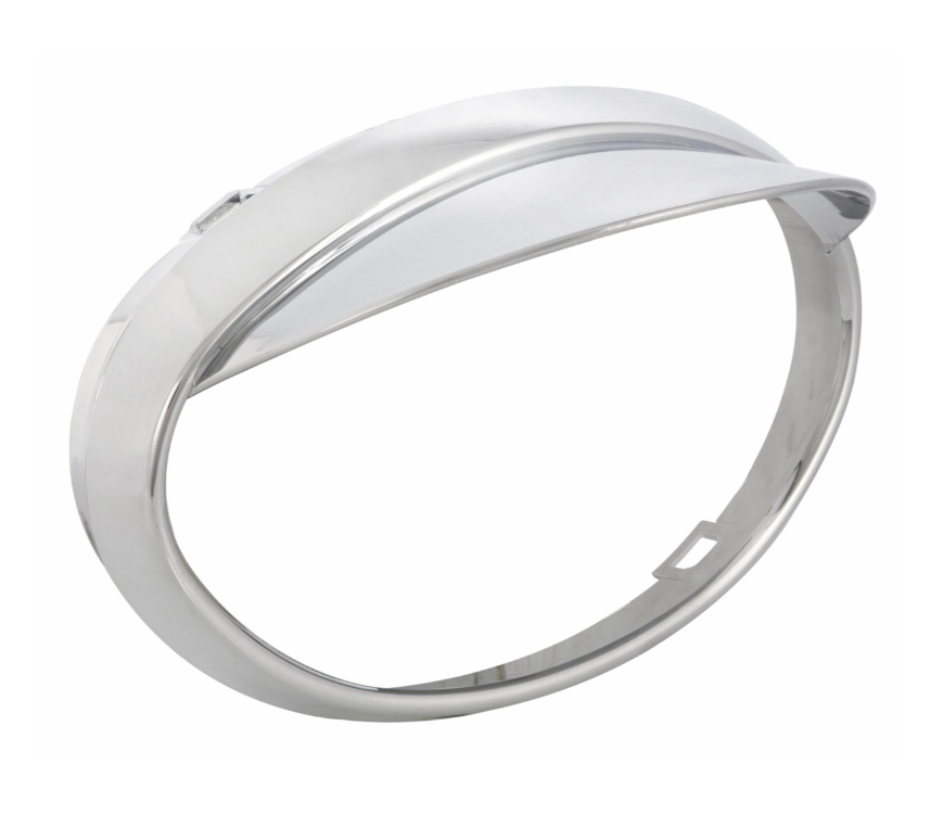 Lamp ring with lampshade for Vespa ET2 /ET4 50-150cc, chrome