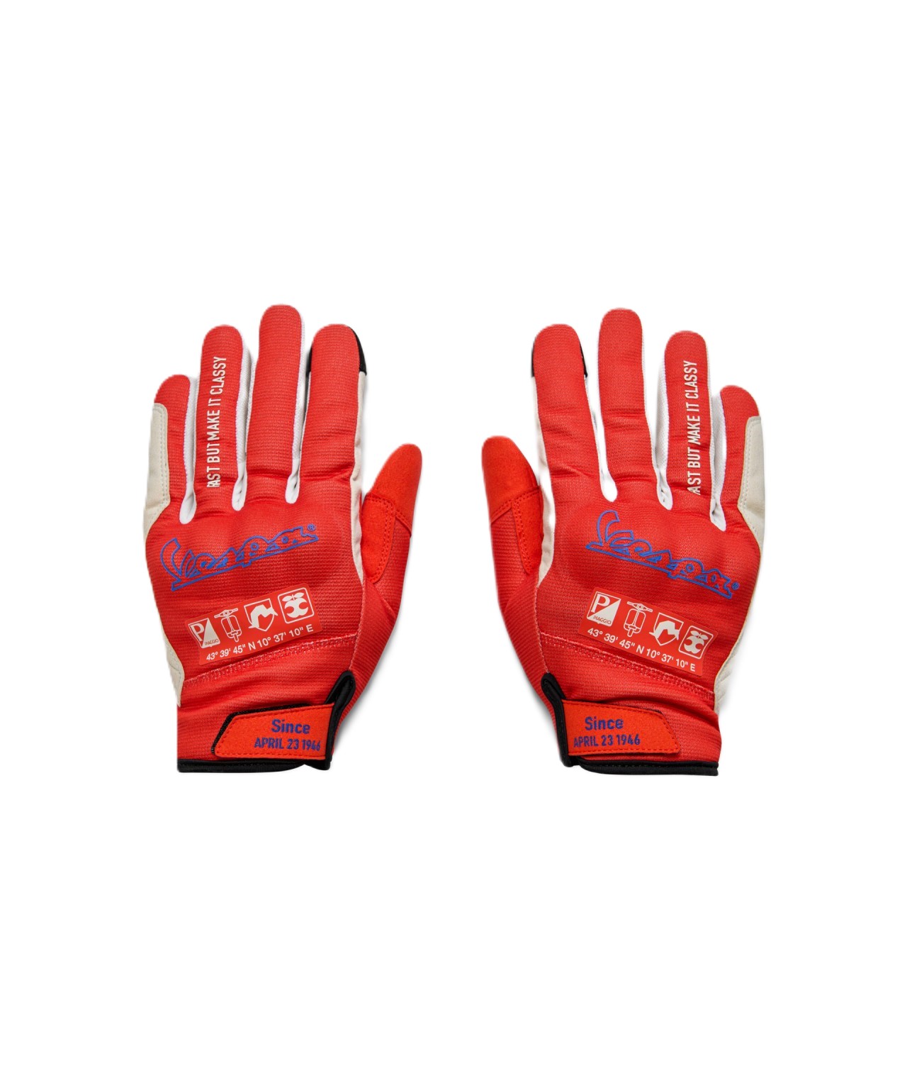 Vespa gloves orange DEC