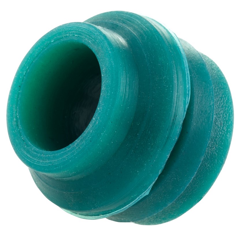 Cover cap for handlebar end weights, green