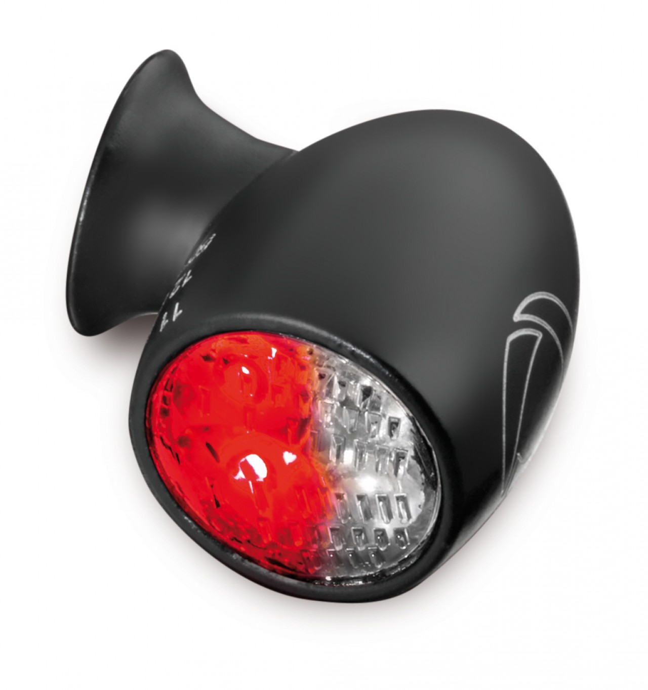 Kellermann turn signal, rear and brake light, Atto DF, steel, LED, HL/HR 12 V, black matt