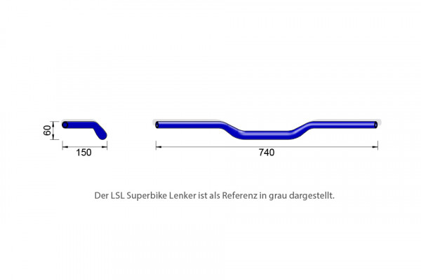 Flat superbike handlebar LSL XN1