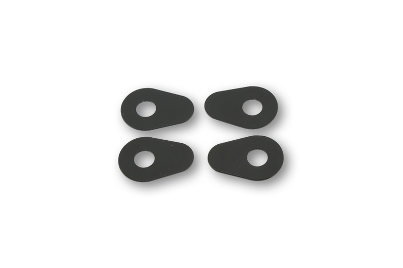 HIGHSIDER smart mounting plates Indy Spacer Aluminum Black, For various Yamaha