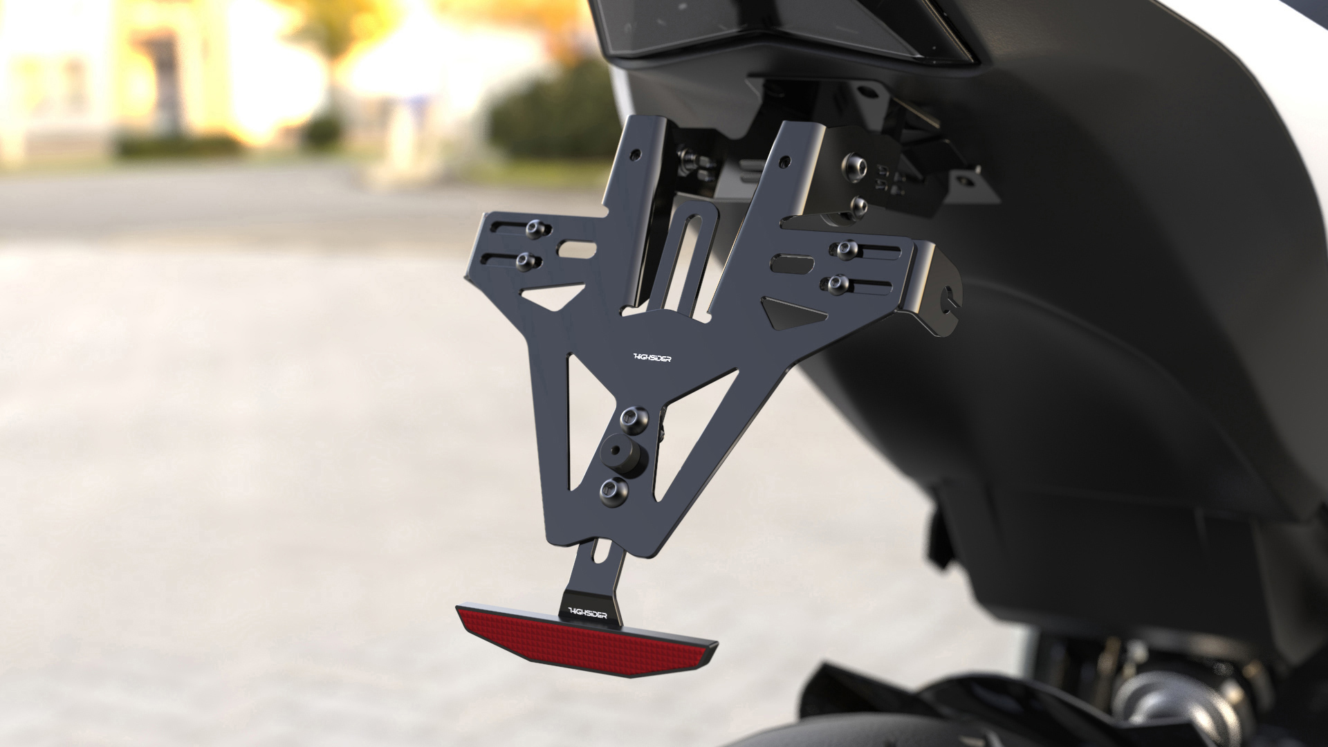 Short license plate holder incl. license plate light for Aprilia RS 660 20- / Tuono 660 21-