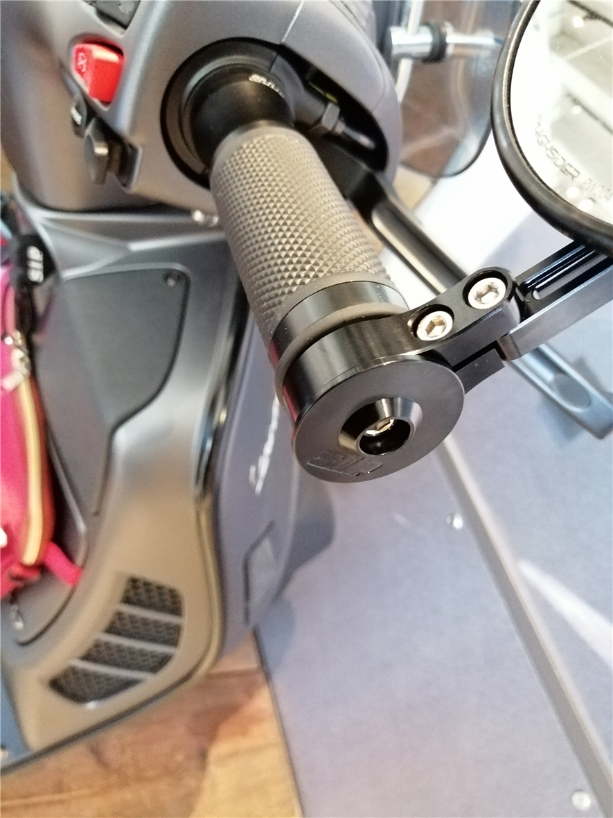 Mounting Kit for Handlebar End Mirrors without Handlebar End Weights, MK II, black