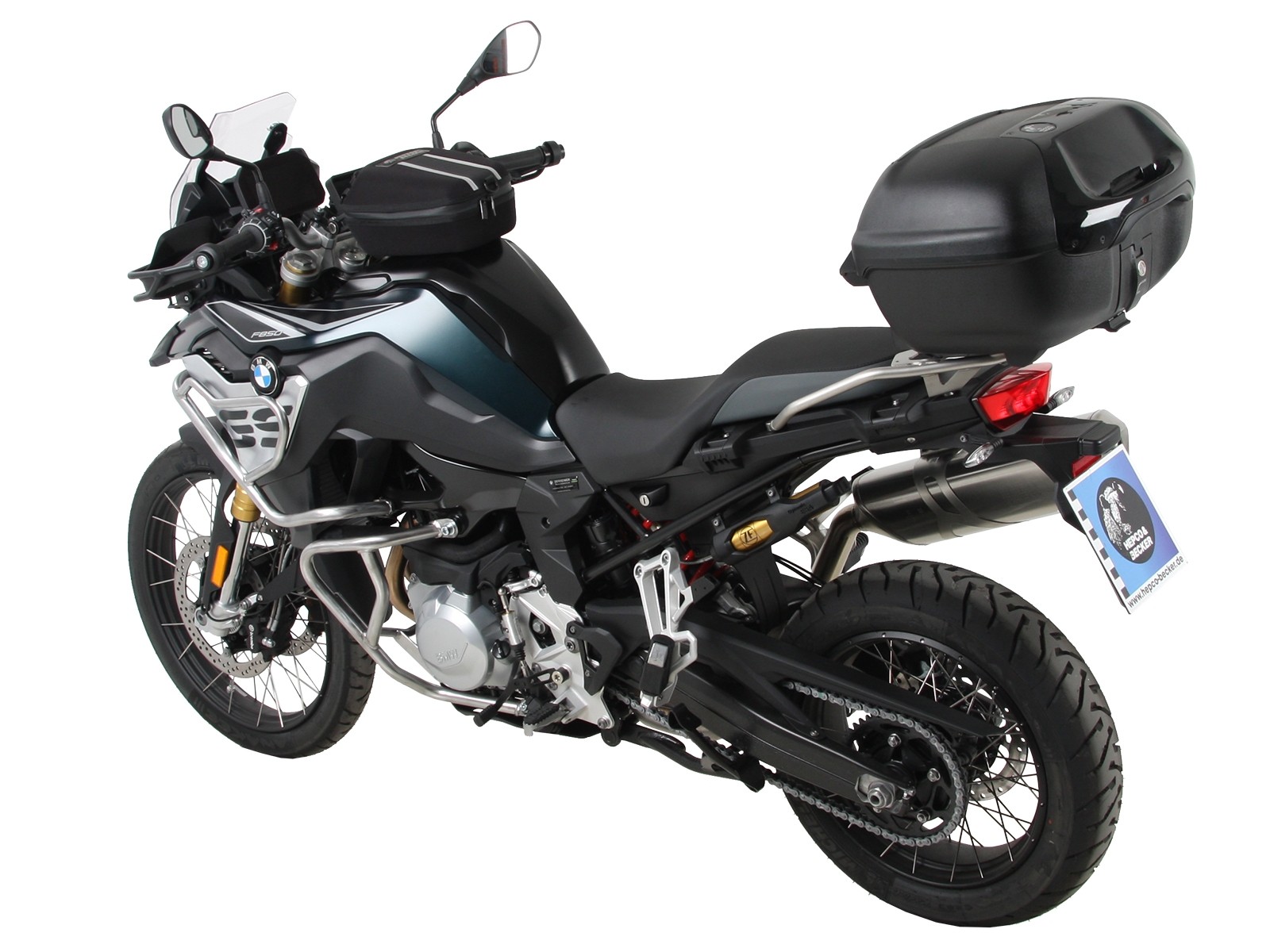 Alurack top case carrier for combination with original accessory luggage rack black for BMW F 850 GS