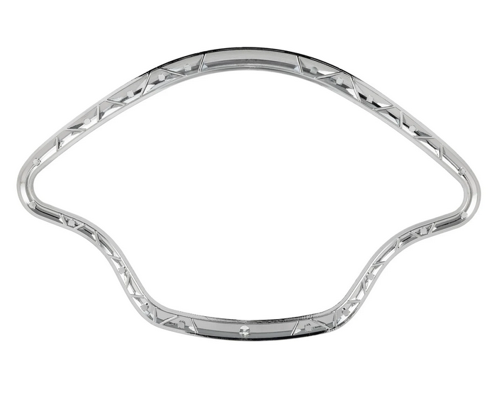 Decorative ring speedometer for Vespa Primavera/Sprint/Elettrica 50-150cc 2T/4T AC, chrome