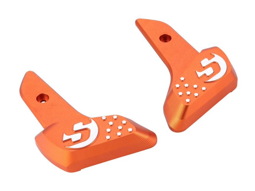 Footrests right and left for Vespa Primavera /Sprint 50-150ccm 2T/4T AC, orange matt