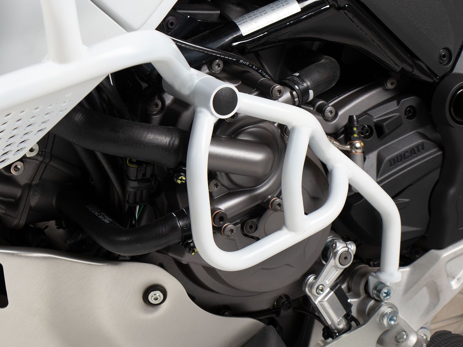 Additional bar white, one-sided left for Ducati DesertX (22-) Hepco & Becker