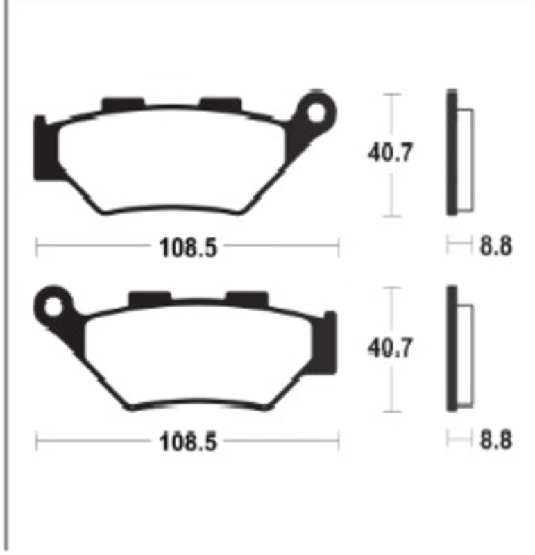 Tecnium brake pad sintered metal - MF483