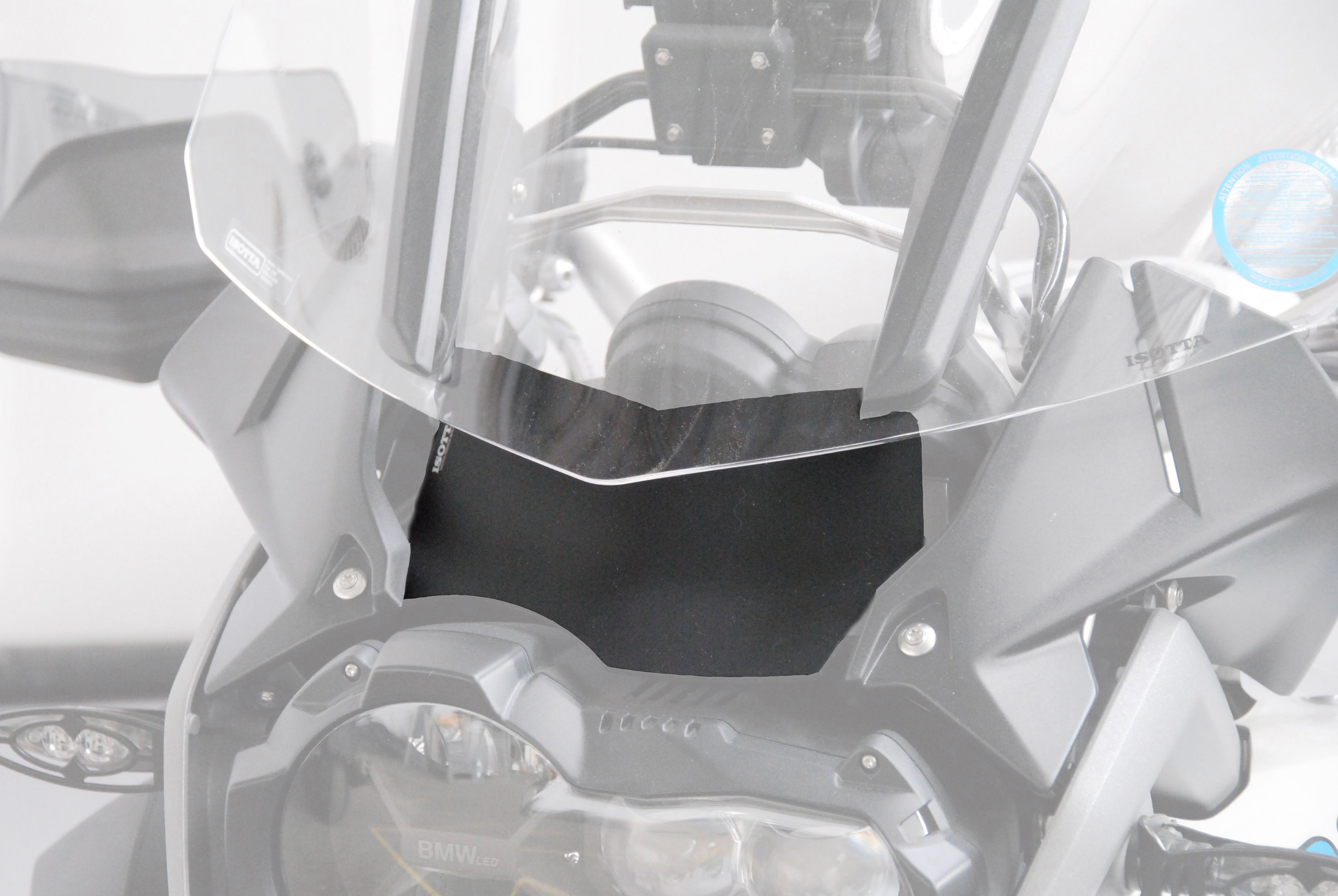 Air deflector for the windshield for BMW R 1200 GS LC (13-16), matt black
