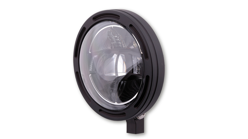 HIGHSIDER pro 5 3/4 inch headlight Frame-R2 Type 10 LED Black Lower mounting