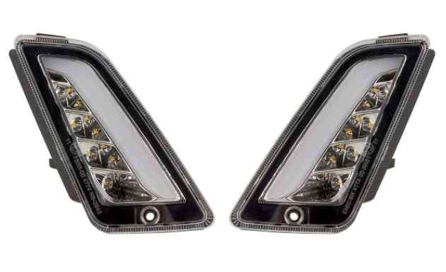 Turn signal kit front & rear for Vespa GTS/GTS Super/GTV 125-300cc ('14-), clear