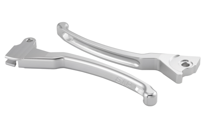 Sport lever set brake left/right for Vespa LX/LXV/S/Primavera/Sprint 50-150ccm, silver