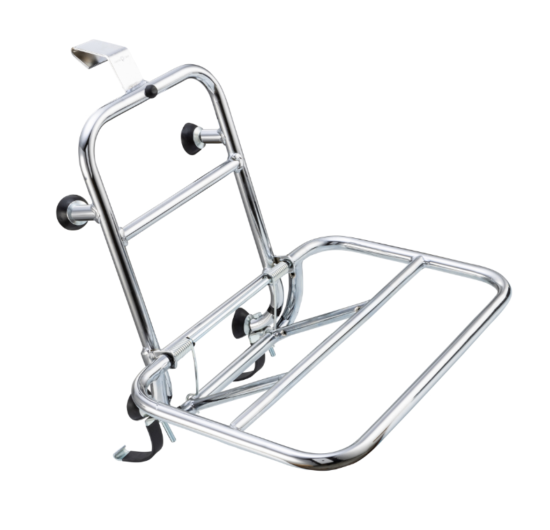 Luggage rack front for Vespa GTS/GTS Super/GTV/GT 60/GT/GT L 125-300ccm, foldable, chrome