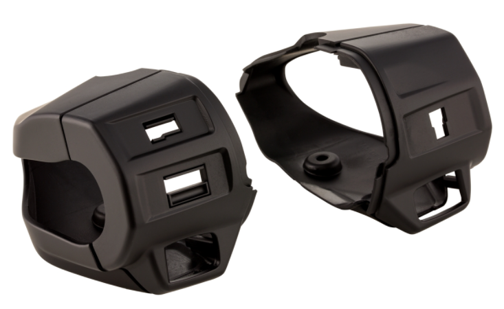 Cover switch unit, right/left, front/rear for Vespa Primavera/Sprint, black matt