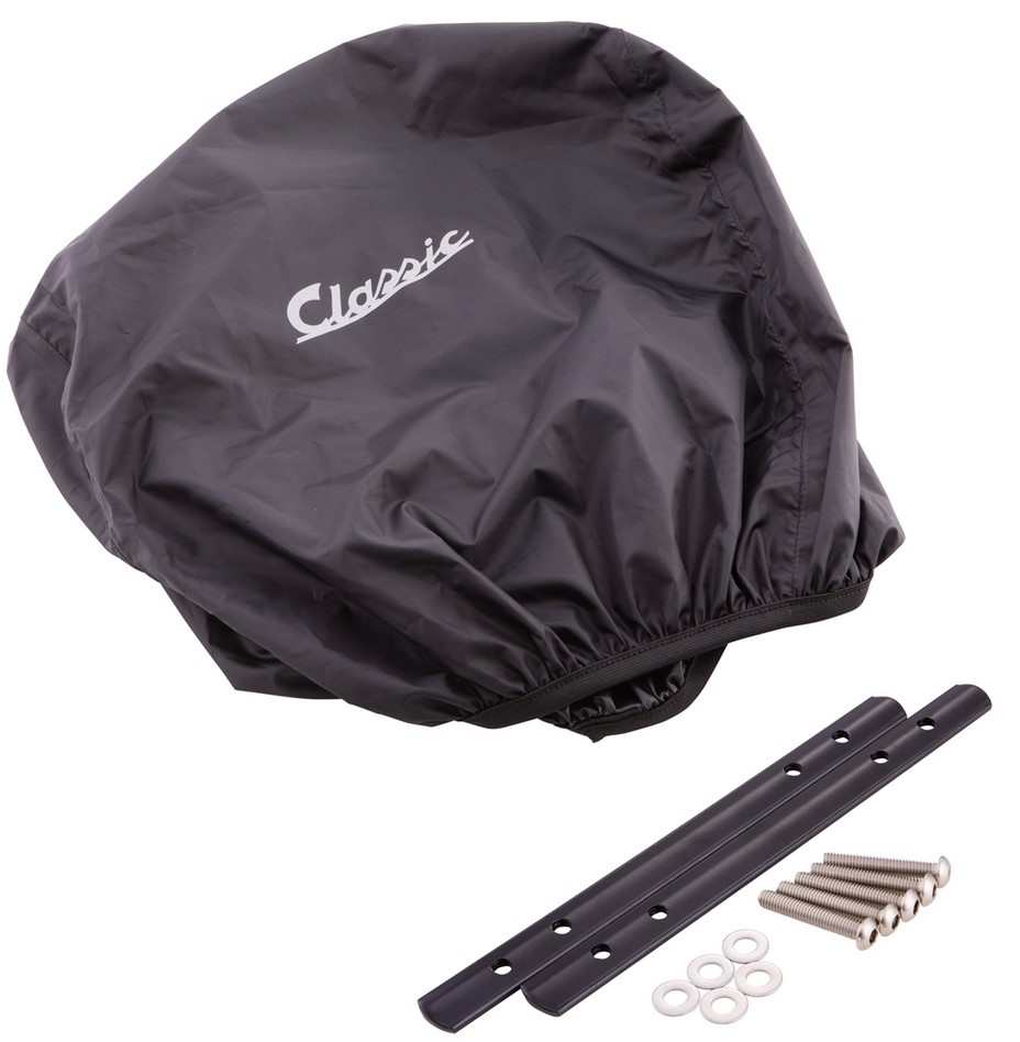 Luggage basket kit Classic for Vespa GTS/GTV/GT60 125-300cc, dark brown
