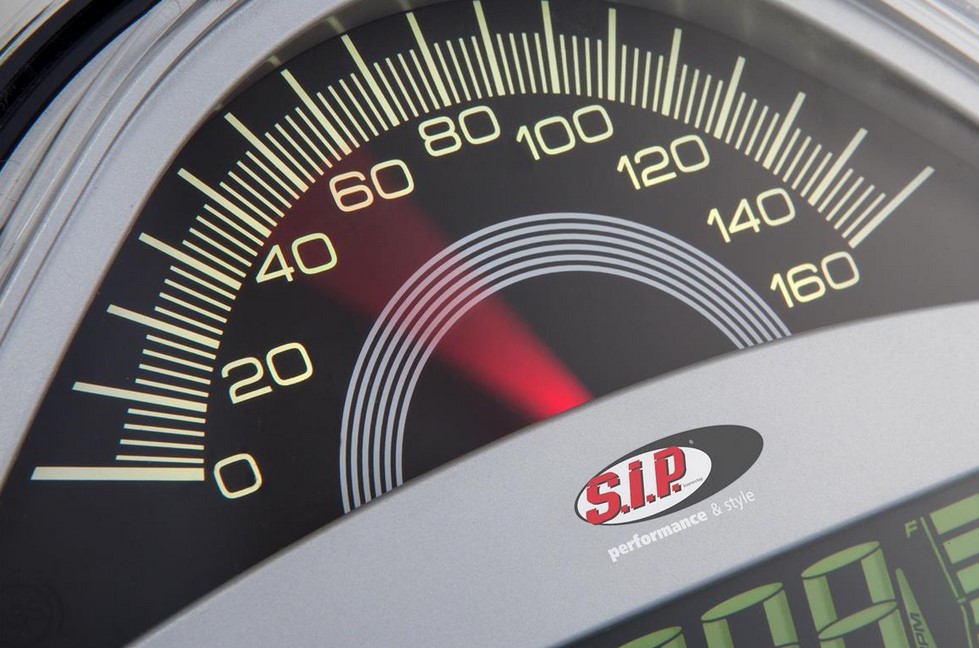 Tachometer/Speedometer for Vespa GTS/GTS Super/GTS SuperSport, i.e., 125-300cc (-'14), silver