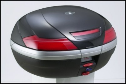 Painted cover - top case 47 liters, black for Suzuki GSF650 BJ. 2005-2006/ GSF650 BJ. 2007-20
