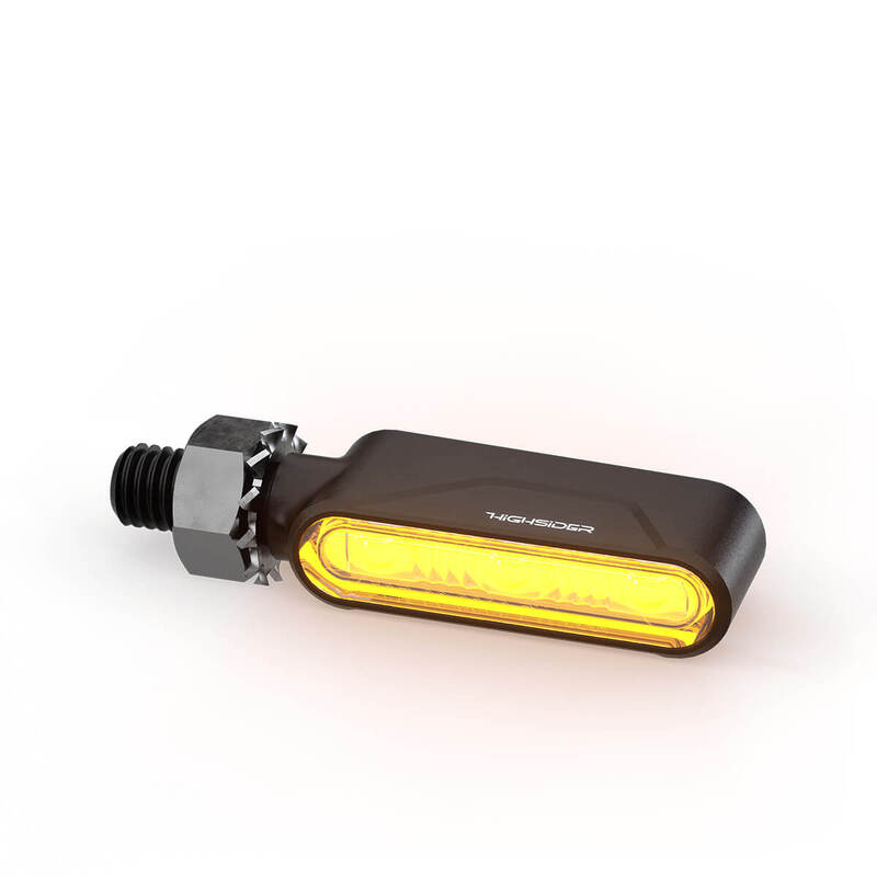 HIGHSIDER Pro Esagano-RS LED 3in1 indicator/rear light combination housing black / lens smoke gray (P