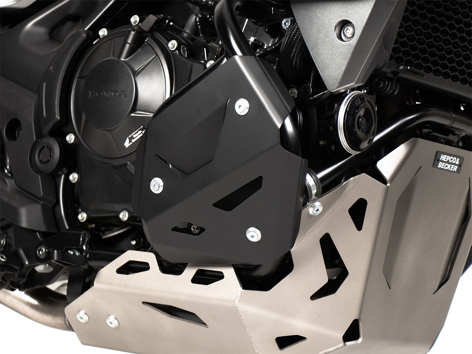 Additional plates for engine guard black for Honda XL 750 Transalp (25- ) Hepco & Becker