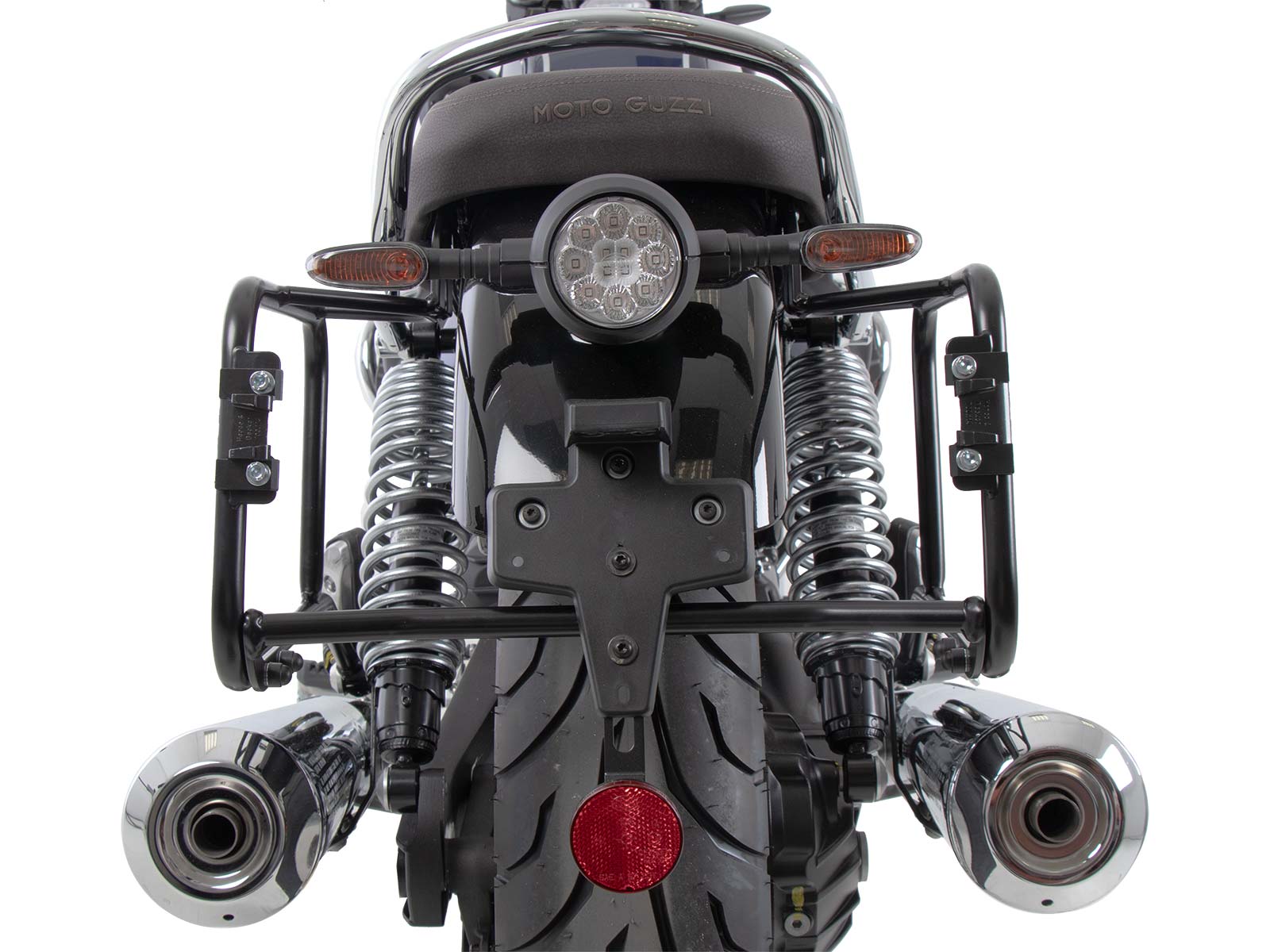 Side case carrier fixed black for Moto Guzzi V7 850 Stone Corsa (2024) Hepco & Becker