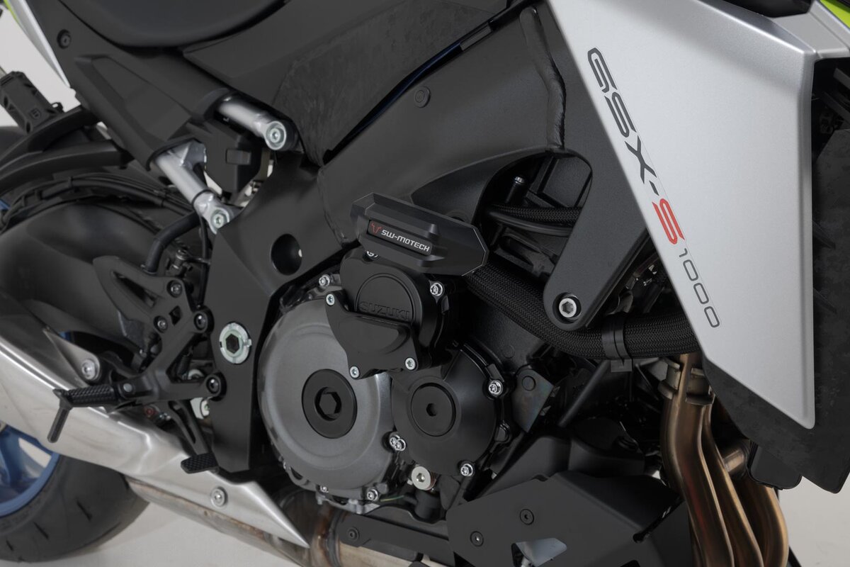 SW-Motech Crash pad kit black for Suzuki GSX-S 950 / GSX-S 1000 /GT - SW Motech