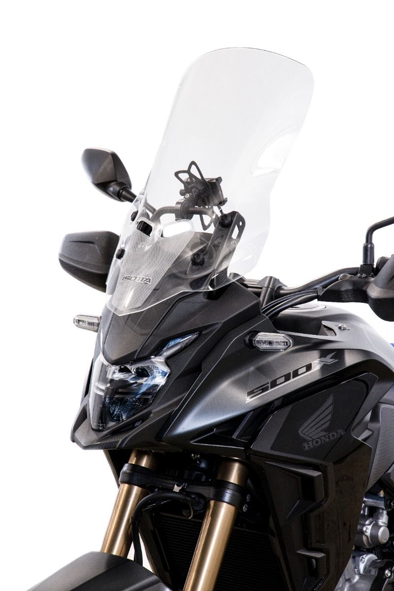 High windshield for Honda CB 500 X (16-23), clear-