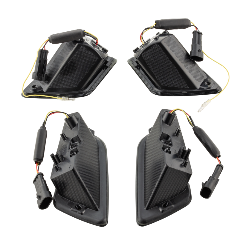 Turn signal kit front & rear for Vespa GTS/GTS Super/GTV 125-300cc, tinted