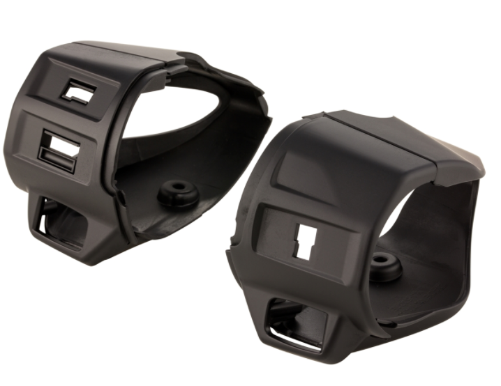 Cover switch unit, right/left, front/rear for Vespa Primavera/Sprint, black matt