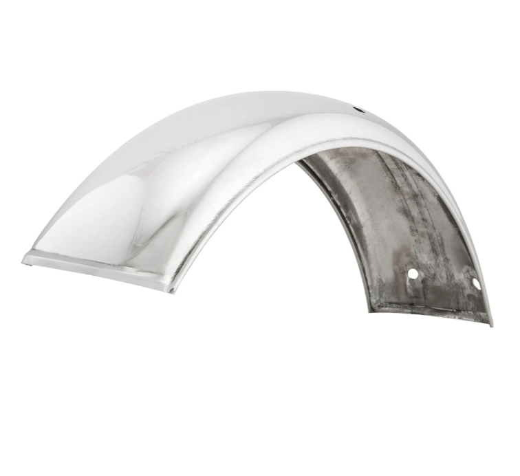 Mudguard 2.0 Garelli without bracket for Vespa PX 80-200cc, polished stainless steel