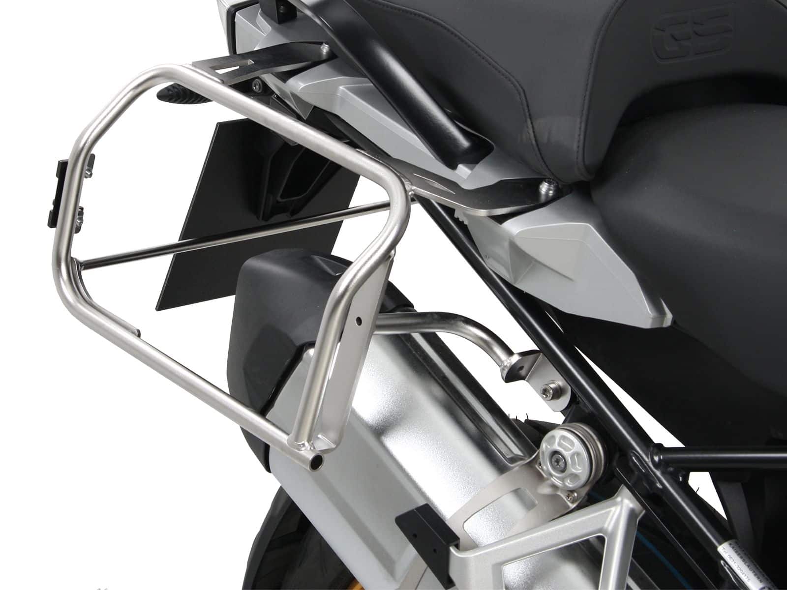 Case carrier set Cutout carrier incl. case set Xplorer Cutout silver for BMW R 1250 GS (19-23)
