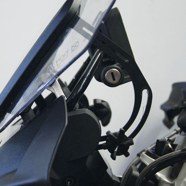 Windshield reinforcement bracket for BMW R 1200 GS LC /Adventure LC /Rallye, R 1250 GS, black