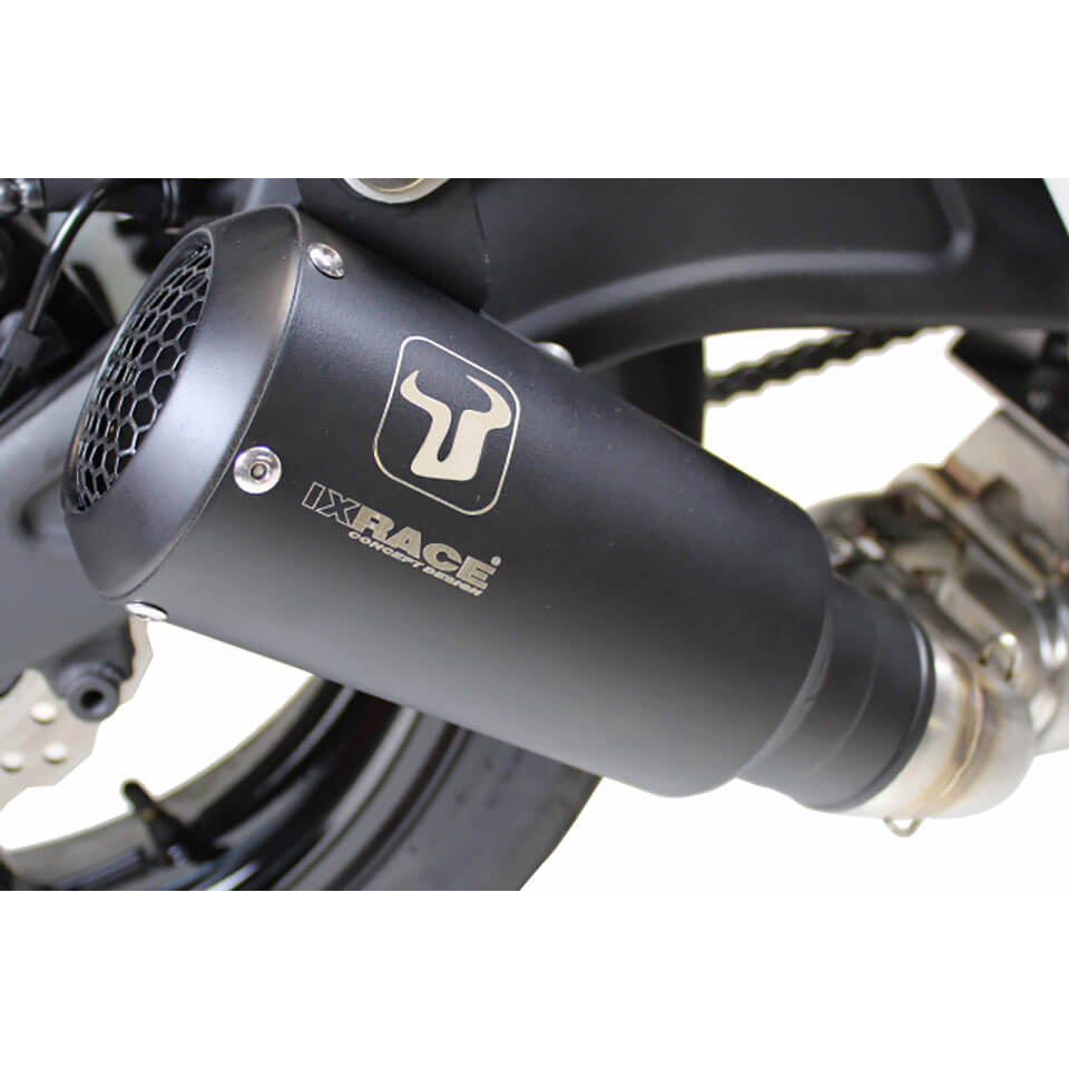 IXRACE MK2 rear muffler KTM Duke 125/390, RC 125/390, stainless steel, E-approved, Euro4