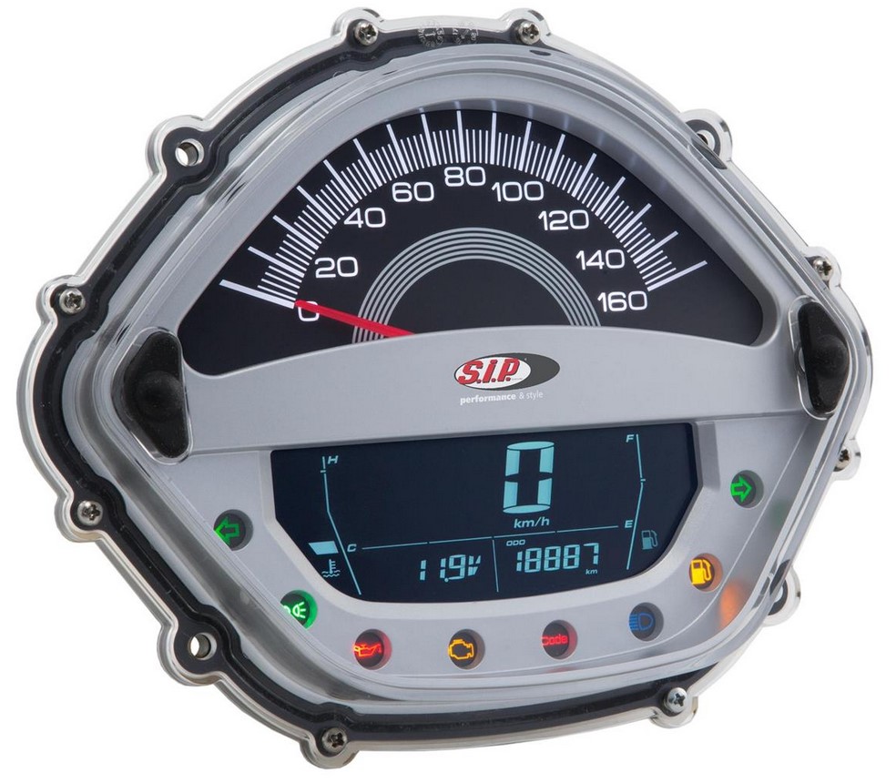 Tachometer / speedometer for Vespa GT / GT L 125/200cc / GTS 125cc, silver