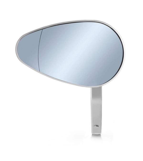 Handlebar end mirror RIZOMA "Reverse Radial" left or right for Vespa, silver anodized