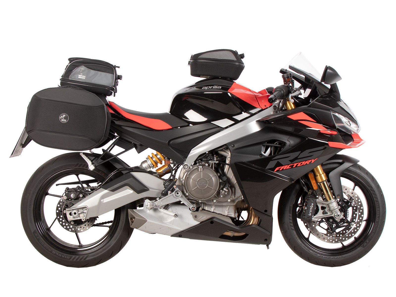 C-Bow side carrier black for Aprilia RS 660 / Factory (25-) Hepco & Becker