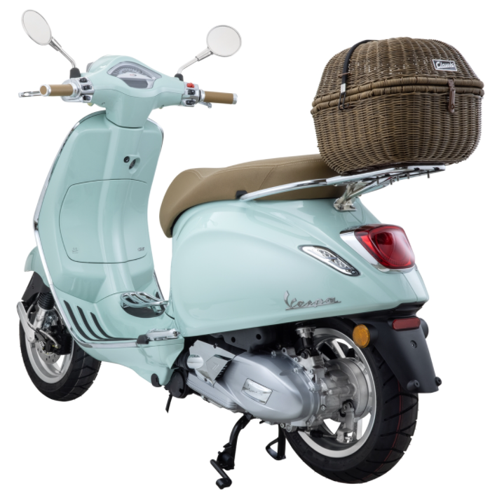 Luggage basket Classic for Vespa, dark brown