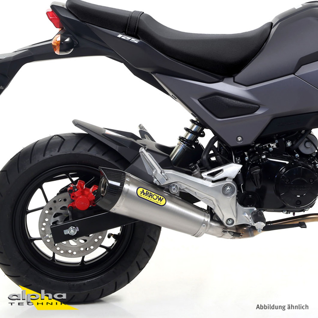 ARROW Auspuff X-KONE für Honda MSX125 Modelljahr 2016-2019, Titan (Nur mit ARROW Krümmer)