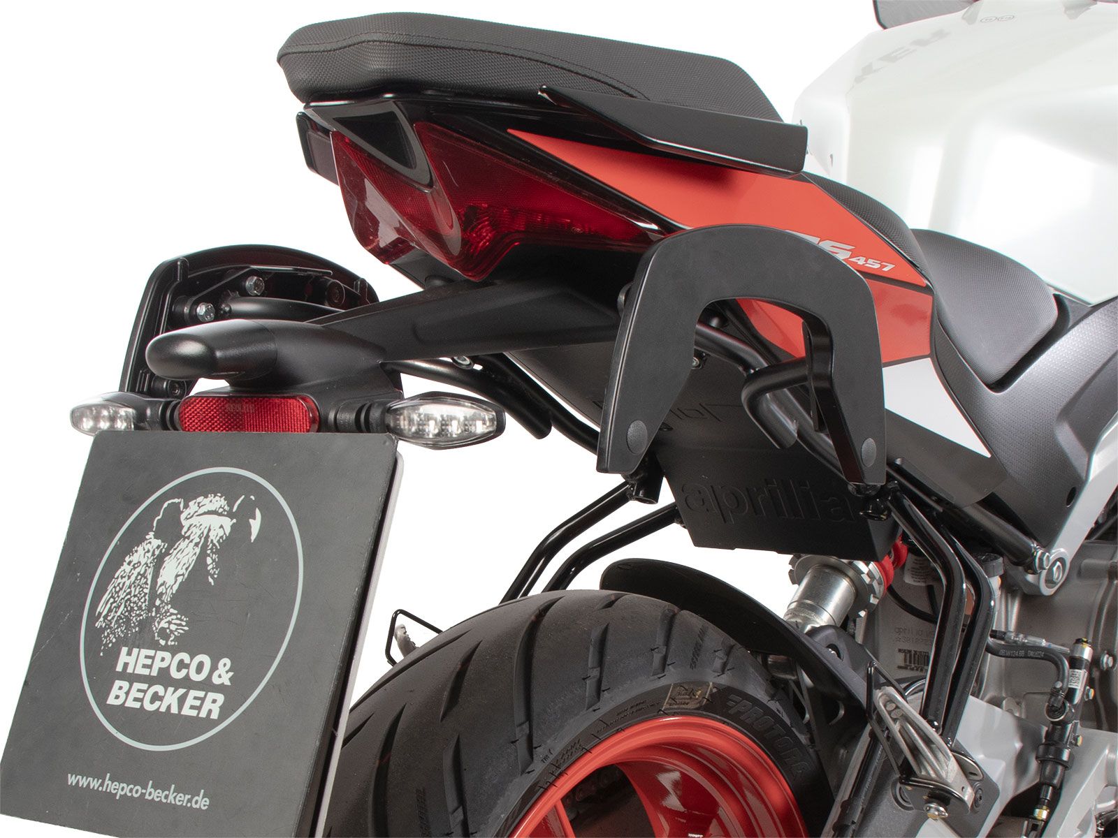 C-Bow side carrier black for Aprilia RS 457 (24-) Hepco & Becker
